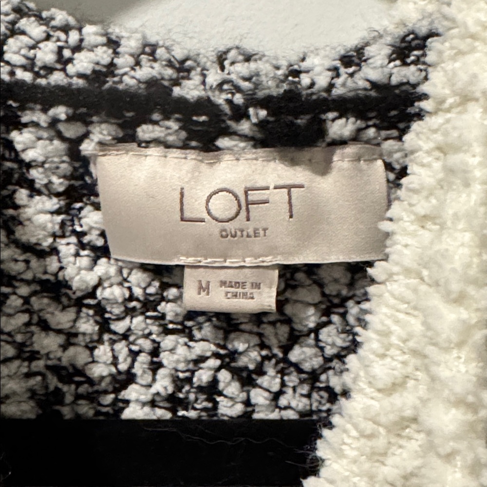 NWOT LOFT Outlet Hooded Pullover Sweater - Picture 3 of 13